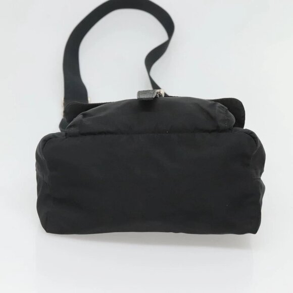 PRADA Shoulder Bag Nylon Black Silver - Picture 4 of 15